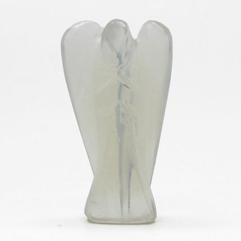 Ange en pierre précieuse sculptée à la main - Opalite- Vendu par 1 (1/4)