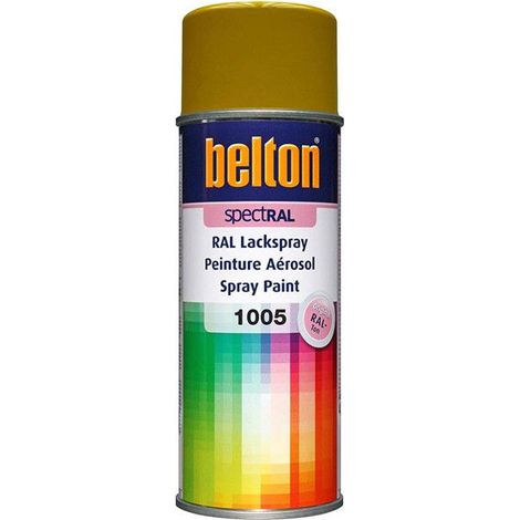 Peinture - AUTO K - RAL 1005 - Jaune Miel - Mat - 400 ml (1/2)