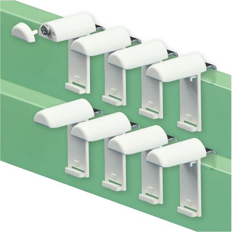 Acht F030-Codes dienen als Aufhängezubehör zum Verbinden von PVC-Fensterjalousien/Rollos. (1/5)