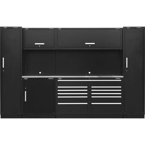 Sealey Premier&trade Storage System with Stainless Worktop 3.55m APMSCOMBO7SS (1/5)