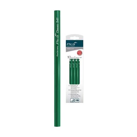 MATITA CLASSIC VERDE 541 PICA - MINA DURA CM 24 CF=PZ 10- 1 confezioni