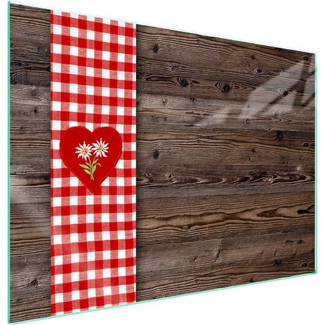 Plaque de protection en verre pour poêle à bois 70x52 (1/5)