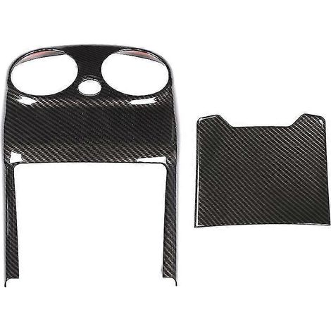 Lot de 2 pièces en ABS carbone pour Mercedes-Benz Classe C W205 (2015-2018) - Accessoires auto - Cache de ventilation arrière (1/5)