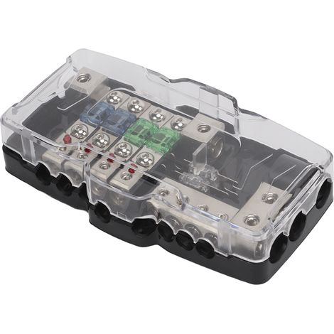 Distributeur 4 Voies avec Voyant LED pour Système Audio Auto, Accessoire pour Quad, UTV, Caravane, Remorque et Bateau (1/5)