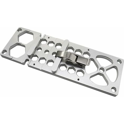 Rail de guidage de scie circulaire à angle droit de 90°, accessoires d'équerre de scie de voie d'arrêt d'alliage d'aluminium de travail du bois de 260 mm, outil auxiliaire de planche à découper d'angl (1/5)