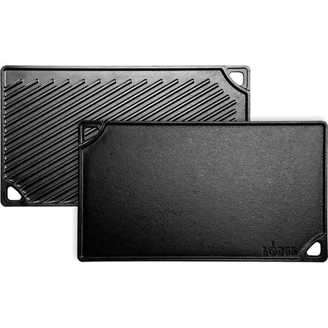 Lodge Gusseisengrillplatte schwarze Grillplatte 42x24 cm