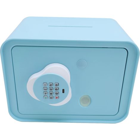 Tirelire pour enfants multifonctionnelle à défilement automatique, déverrouillage par empreinte digitale, grande capacité, verte. (1/5)