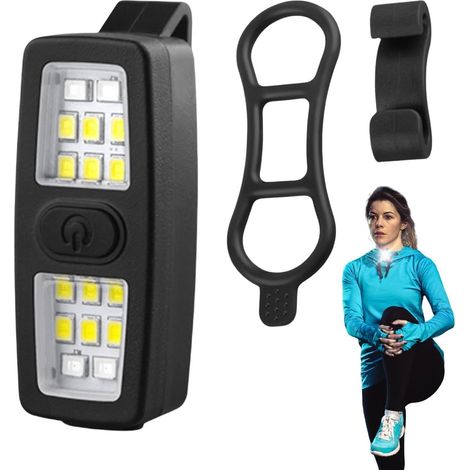 Lampe LED à pince, idéale pour le travail, les voyages, le camping et autres occasions, avec batterie rechargeable intégrée. (1/5)