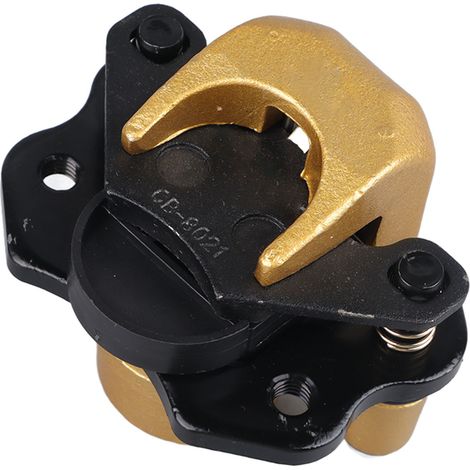 Goldene Aluminium-Bremssättel vorne und hinten, linksseitige Betätigung, stabiles Bremsverhalten, kompatibel mit 4-Rad-Quads von 110 bis 250 cm³ (1/5)