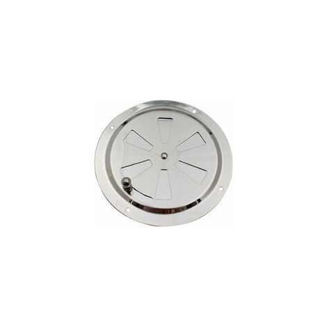 Grille de ventilation ronde 125mm – Acier inoxydable 316 – Ouverture d'aération réglable – Installation facile avec 4 trous de perçage (1/5)