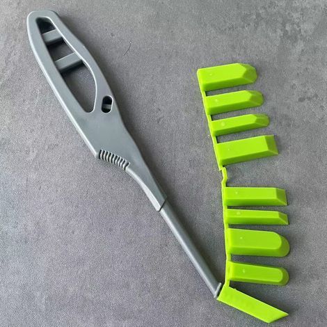 Grattoir d'angle de colle de verre manuel, outil de calfeutrage, mastic multi-angle, spatule multifonctionnelle pour enlever les espaces de sol, Kit de coulis pratique pour salle de bain et cuisine (1/5)