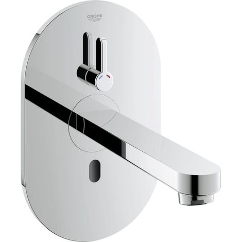 Grohe – Robinet infrarouge pour lavabo 36315000 – Mitigeur avec limiteur de température ajustable – Finition chrome – Économie d'eau