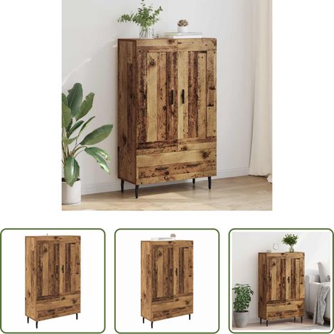 vidaXL Altholz - Highboard Altholz 69,5 x 31 x 115 cm Holzwerkstoff (1/5)