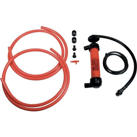 Saugheber-Handpumpe – 5-teiliges Set – Robustes PVC – Flüssigkeitsförderung – Garten und Haushalt – 2,50 m Schlauch