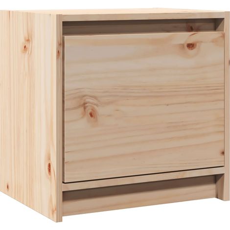Maison Exclusive - Mesita de noche madera maciza de pino 40x30,5x