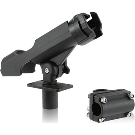 Support de canne à pêche réglable et rotatif à 360° pour kayak, bateau, accessoire de support de canne. (1/5)