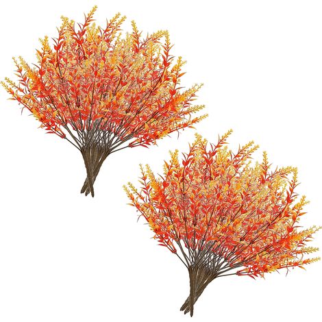 20 künstliche Herbstzweige, realistische Kunststoff-Imitatpflanzen, Herbststängel für Weihnachten, Hochzeiten, Partys, Haus, Garten, Kamin (1/3)
