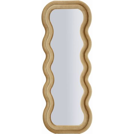 ESPEJO DE PARED EMILY TERCIOPELO ORO CM 60X6X160 (MEDIDA DEL ESPEJO CM 42X144)