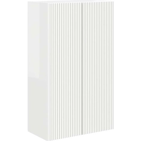 Maison Exclusive - TV-Wandschrank Hochglanz Weiß 59,5 x 31 x 100