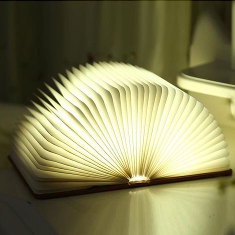 lampe de chevet Creative Lampe de lecture pliante LED USB rechargeable décoratif quatre couleurs lumière (1/3)
