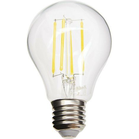 Ampoule LED filament A65, culot E27, 7,8 W (équivalent 75 W), lumière chaude blanche, économie d’énergie, compatible avec variateur (selon modèle), idéale pour lustres et appliques (1/5)