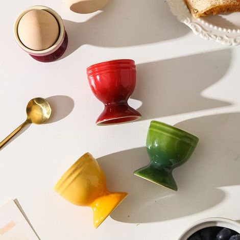 Supports à œufs unis lot de 4 usage quotidien usage cuisine (1/3)