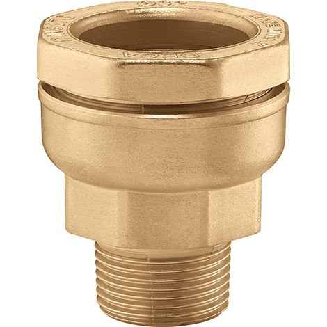 Raccord DECA droit mâle réduit 1"1/2 (40/49) laiton tube PE Ø63 - Sferaco (1/3)