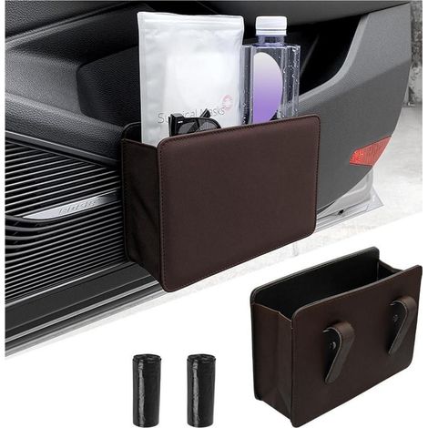 Pochette de rangement pliable pour voiture, organisateur d'intérieur étanche, marron mokka (1/5)