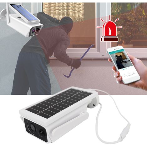 Caméra de surveillance sans fil basse consommation alimentée à l'énergie solaire, haute définition extérieure, étanche, panoramique et inclinable, vision nocturne infrarouge longue portée. (1/5)
