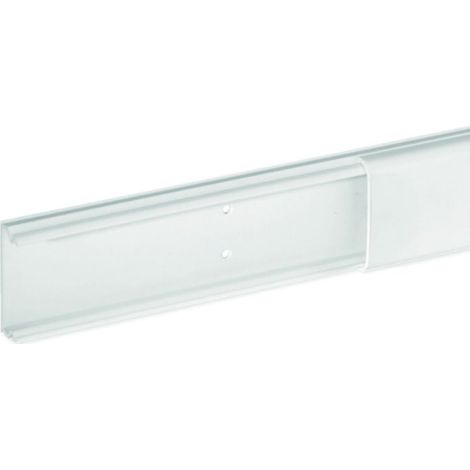 Moulure 1 compartiment - 32 x 12,5 mm - Longueur 2 m - Blanc - Optima TM - b08802 - IBOCO (1/2)