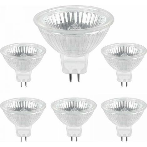 Ampoule Halogene GU5.3 35W 12V, Ampoule Spot Halogène MR16, pack de 6, (1/5)