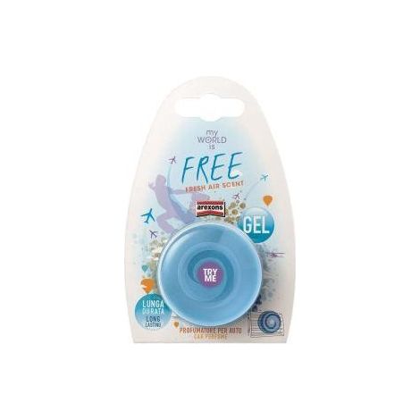 Deodorante auto my world, profumatore da bocchetta in gel concentrato, fragranza free