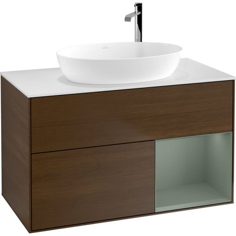 Villeroy & Boch F901GMGN Meuble sous-lavabo Finion F90 (1/2)