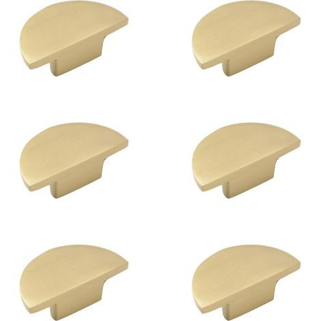poignées laiton massif demi-lune dorées modernes pour armoire - poignées laiton massif demi-lune dorées modernes pour armoire (1/5)