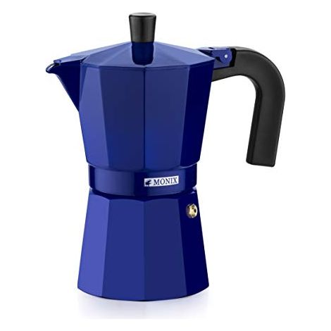 Caffettiera Italiana Monix M301706 6 Tazze Alluminio Blu (1/3)