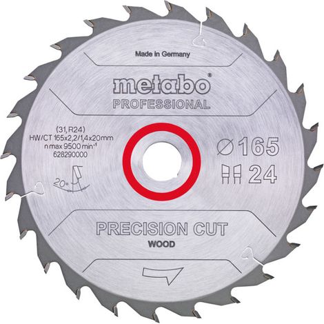 Lame de scie circulaire Metabo HW/CT 160 x 20 x 2,2/1,4 (1/2)