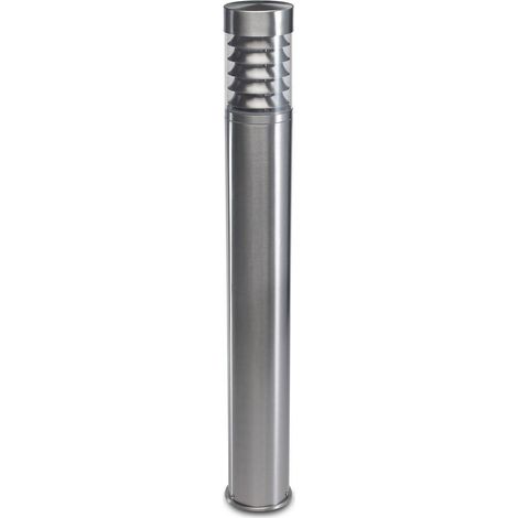 LedsC4 Priap - Lampadaire Extérieur LED 15W. Diamètre 10cm. Structure en Acier. Usage Extérieur IP54. Coloris Argenté