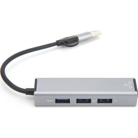 Hub USB-C USB-A 3.0 à faible latence réseau, adaptateur Ethernet RJ45, station d'accueil multiport Type-C avec ports USB 2.0 (1/5)