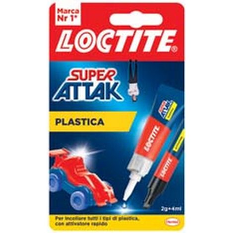 12BLISTER SUPER ATTAK PLASTICA GR.2+ML.4