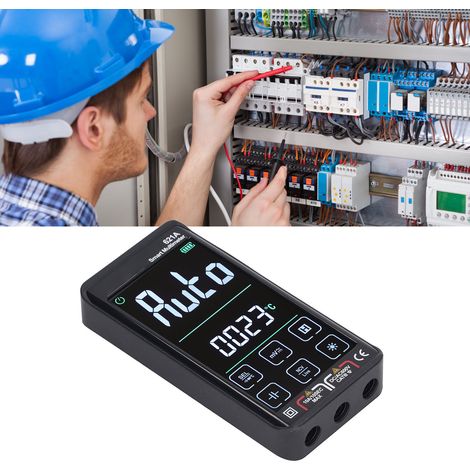 Multimètre intelligent rechargeable ANENG 621A, grand écran, haute précision, entièrement automatique, résistant à la brûlure, noir (1/5)