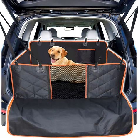 Kofferraummatte für Hunde und andere Tiere im Auto, GROSS 105x74cm + SICHERHEITSGURT