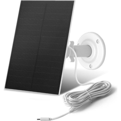 3W,6V USB-Solarpanel für Sicherheitskameras,IP65 wasserdichtes Solarpanel für den Außenbereich mit verstellbarer Halterung,1 Stück) (1/2)