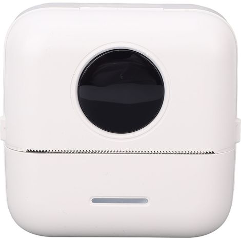 Mini imprimante autocollante portable et intelligente, sans encre, avec 10 rouleaux de papier pour reçus, photos, notes et mémos. Idéale pour les carnets de notes et les journaux intimes. (1/5)