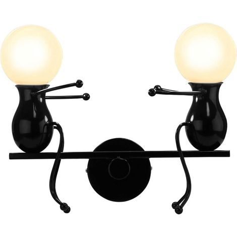Applicazione con LED, 2 luci, Nero (1/5)
