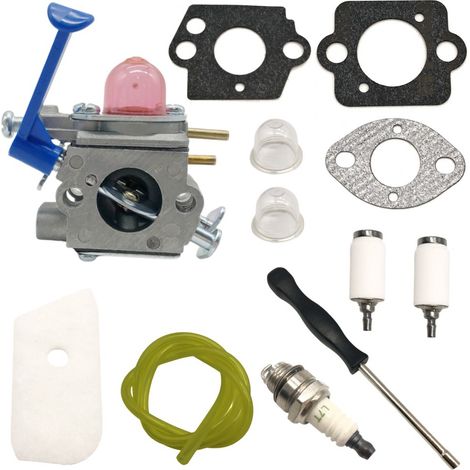 Carburateur C1Q-W40A, avec joint, tuyau droit pour réservoir de carburant, etc. 909-137