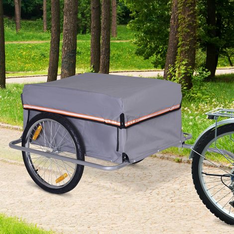 Fahrradanhänger Klappbar Lastenanhänger mit Kupplung,Transportwagen bis 40 kg belastbar, Transportanhänger Anhänger für Fahrrad Handwagen 140 x 88 x 60 cm