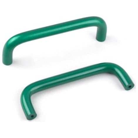 Pièces Poignée de Meuble en Aluminium 96mm Poignees de Portes pour Placards avec Vis Boutons Tiroir pour Armoire Cuisine,Vert (1/4)