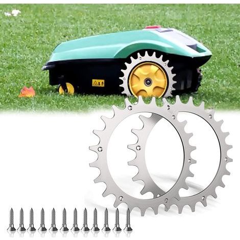 Convient pour Bosch Indego XS 300, S500, S+500, robot tondeuse à gazon, crampons de roue de traction de 170 mm. (1/5)