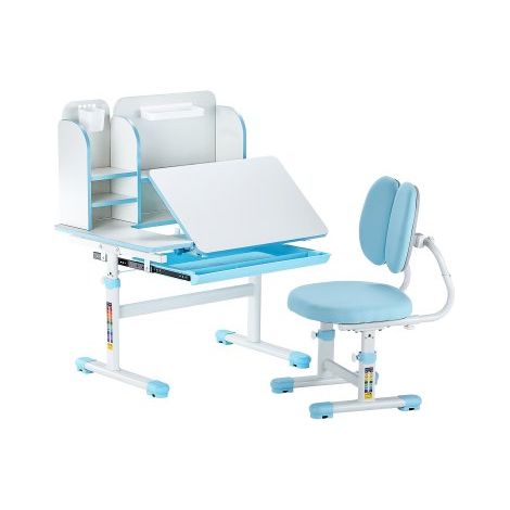 Ensemble chaise et bureau pour enfants avec étagère et tiroir de (1/5)