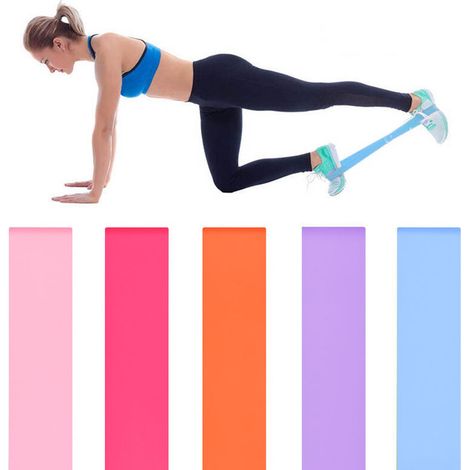 Bande élastique de résistance pour le yoga, les jambes et les hanches. (1/5)